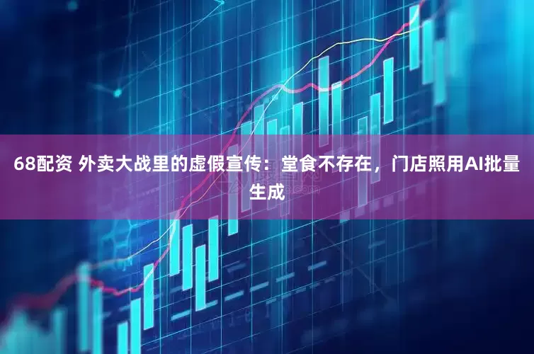 68配资 外卖大战里的虚假宣传：堂食不存在，门店照用AI批量生成